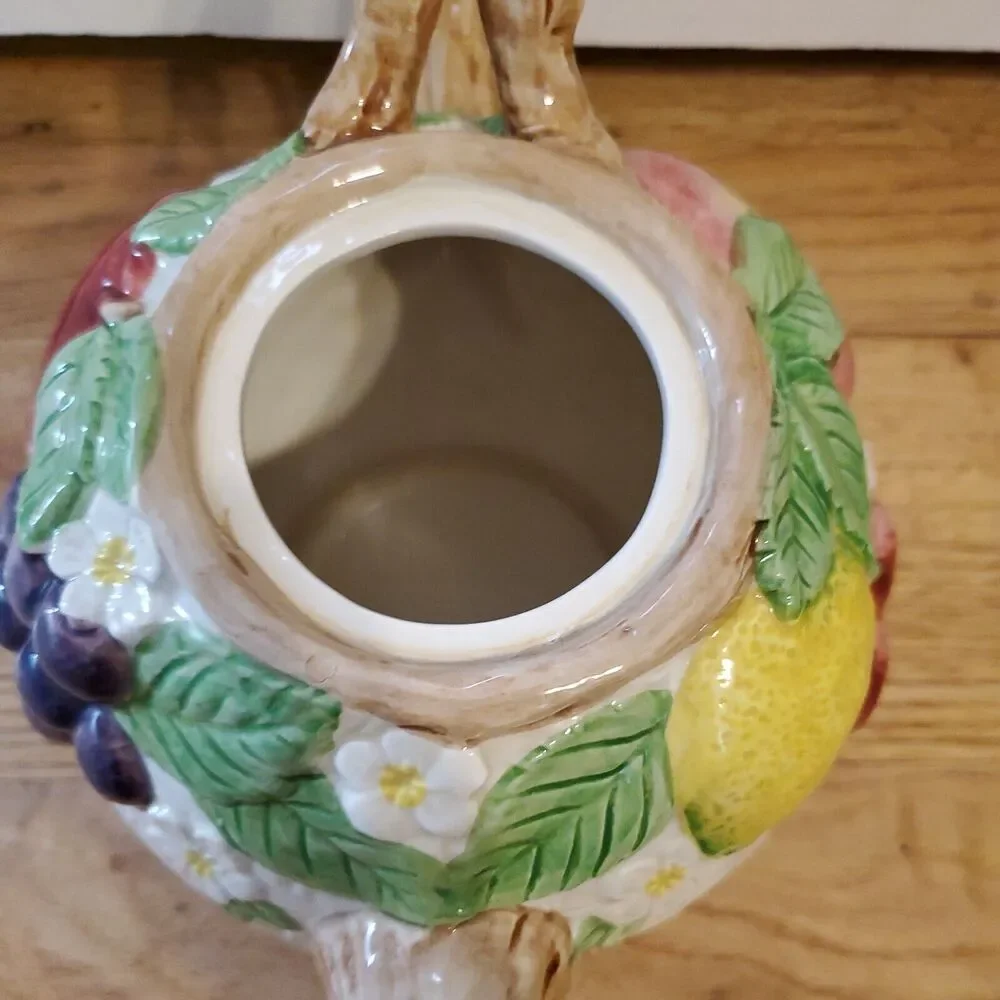 Fitz & Floyd Fruit Flair Teapot High Tea 1980s Vintage